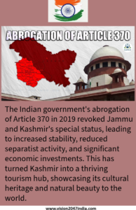 Normalcy in kashmir after Abrogation of Article370