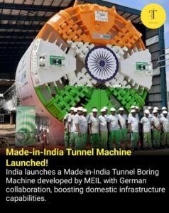 Make In India arjuna tunnel boring machine tbm makeinindia