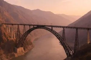 Infrastructure chenabrailwaybridge