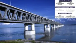Infrastructure bogibeel bridge connects assam and arunachal pradesh
