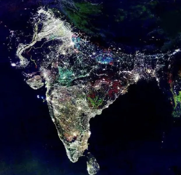 Steps towards self-reliant India by 2047 india diwali night